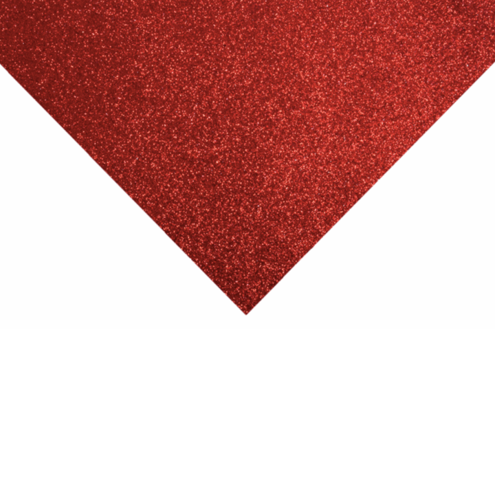 Red Glitter Felt Sheet