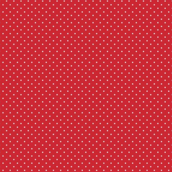 Red Spotty Cotton Fabric