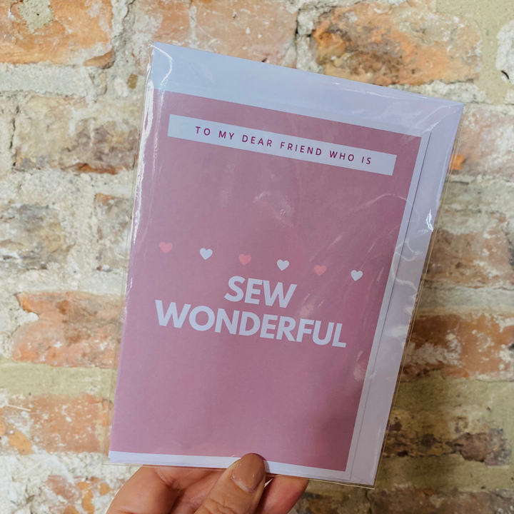 Sew Wonderful Friend Sewing Card