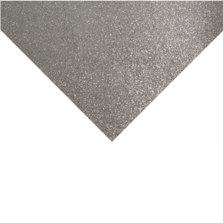 Silver Glitter Felt Sheet