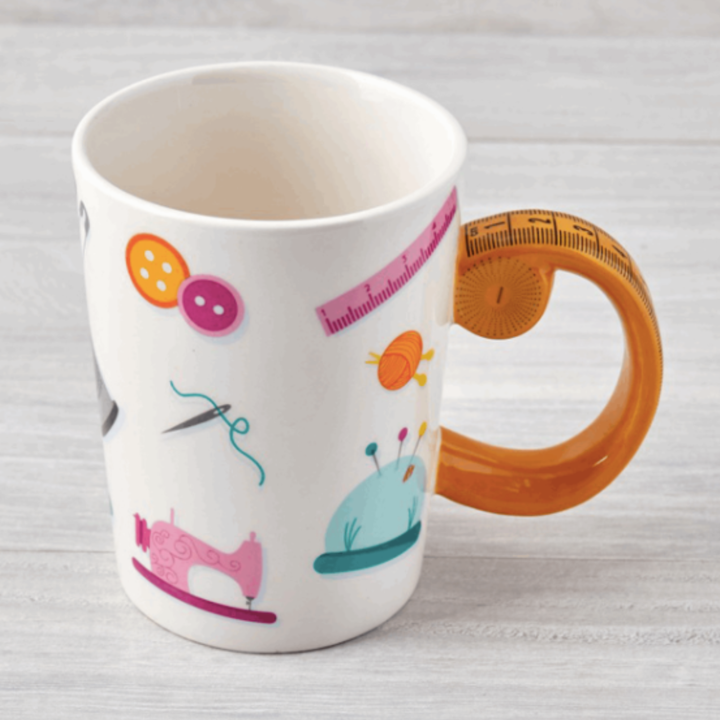 Tape Measure Sewing Mug