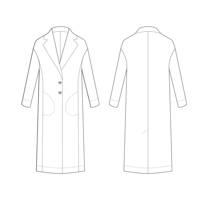 The Coat Sewing Pattern-Sketch